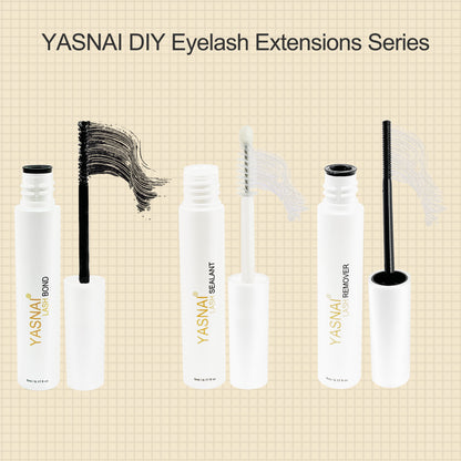 Lash Bond and Seal and Remover YASNAI Cluster Lash Glue, Eyelash Bond and Seal DIY Lash Extensions at Home, Hold 5 Days Long Lasting Lash Bond and Seal Waterproof